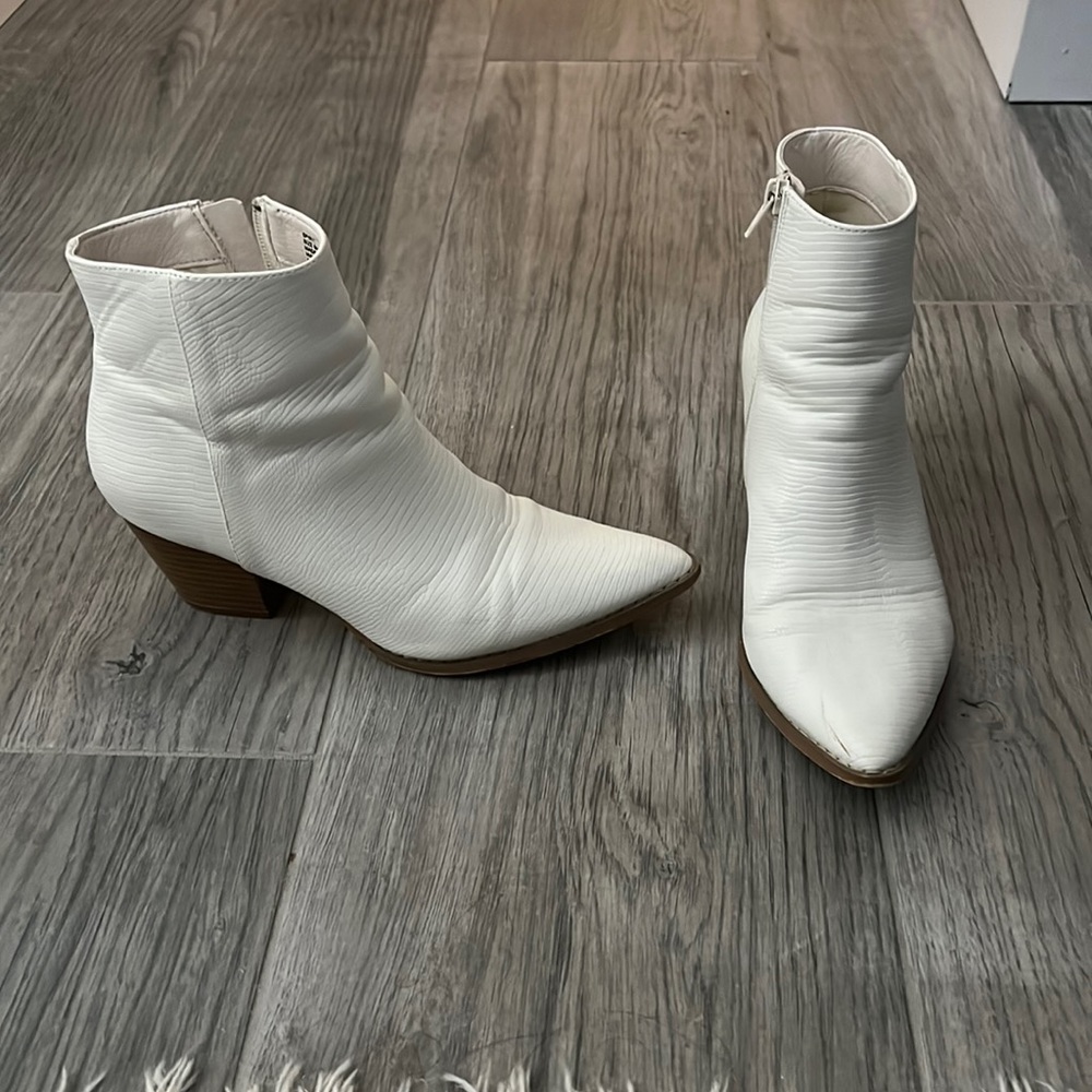 Western Bootie with brown heel